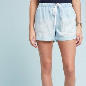 Anthropologie Cloth & Stone Chambray Shorts Size M